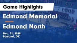 Edmond Memorial  vs Edmond North  Game Highlights - Dec. 21, 2018