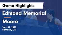 Edmond Memorial  vs Moore  Game Highlights - Jan. 31, 2020