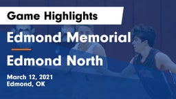 Edmond Memorial  vs Edmond North  Game Highlights - March 12, 2021