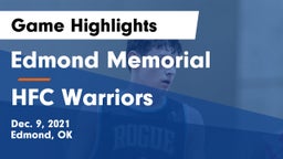 Edmond Memorial  vs HFC Warriors Game Highlights - Dec. 9, 2021