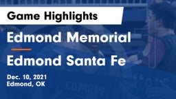 Edmond Memorial  vs Edmond Santa Fe Game Highlights - Dec. 10, 2021