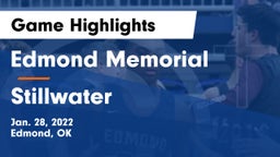 Edmond Memorial  vs Stillwater Game Highlights - Jan. 28, 2022