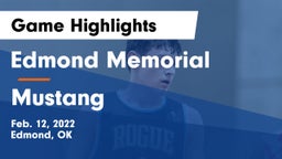 Edmond Memorial  vs Mustang Game Highlights - Feb. 12, 2022