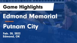 Edmond Memorial  vs Putnam City  Game Highlights - Feb. 28, 2022