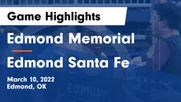 Edmond Memorial  vs Edmond Santa Fe Game Highlights - March 10, 2022