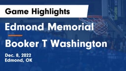 Edmond Memorial  vs Booker T Washington  Game Highlights - Dec. 8, 2022