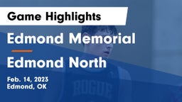 Edmond Memorial  vs Edmond North  Game Highlights - Feb. 14, 2023