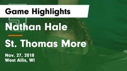 Nathan Hale  vs St. Thomas More  Game Highlights - Nov. 27, 2018