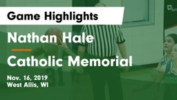 Nathan Hale  vs Catholic Memorial Game Highlights - Nov. 16, 2019