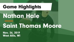 Nathan Hale  vs Saint Thomas Moore Game Highlights - Nov. 26, 2019