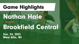 Nathan Hale  vs Brookfield Central  Game Highlights - Jan. 24, 2023