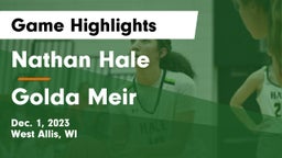 Nathan Hale  vs Golda Meir Game Highlights - Dec. 1, 2023