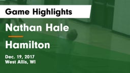 Nathan Hale  vs Hamilton  Game Highlights - Dec. 19, 2017