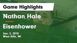 Nathan Hale  vs Eisenhower  Game Highlights - Jan. 3, 2018