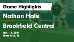 Nathan Hale  vs Brookfield Central  Game Highlights - Jan. 18, 2024