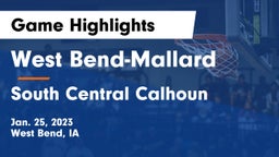 West Bend-Mallard  vs South Central Calhoun Game Highlights - Jan. 25, 2023
