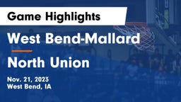 West Bend-Mallard  vs North Union   Game Highlights - Nov. 21, 2023
