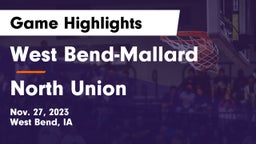 West Bend-Mallard  vs North Union   Game Highlights - Nov. 27, 2023