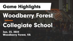 Woodberry Forest  vs Collegiate School Game Highlights - Jan. 23, 2024