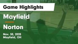 Mayfield  vs Norton  Game Highlights - Nov. 30, 2020