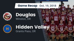Recap: Douglas  vs. Hidden Valley  2018