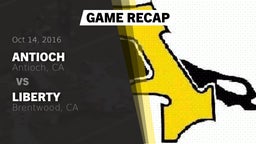 Recap: Antioch  vs. Liberty  2016