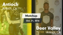 Matchup: Antioch  vs. Deer Valley  2016