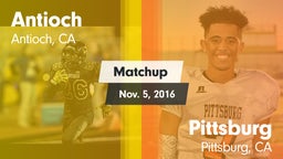 Matchup: Antioch  vs. Pittsburg  2016