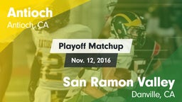 Matchup: Antioch  vs. San Ramon Valley  2016