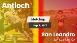 Matchup: Antioch  vs. San Leandro  2017