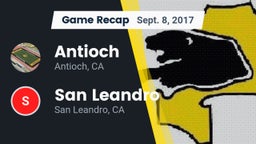 Recap: Antioch  vs. San Leandro  2017