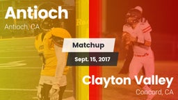 Matchup: Antioch  vs. Clayton Valley  2017