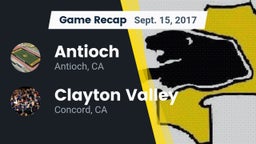Recap: Antioch  vs. Clayton Valley  2017