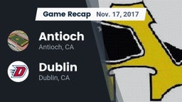 Recap: Antioch  vs. Dublin  2017