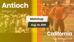 Matchup: Antioch  vs. California  2018