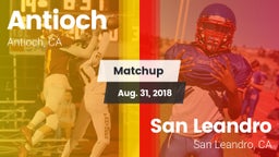 Matchup: Antioch  vs. San Leandro  2018