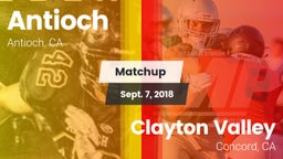 Matchup: Antioch  vs. Clayton Valley  2018
