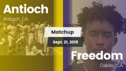 Matchup: Antioch  vs. Freedom  2018