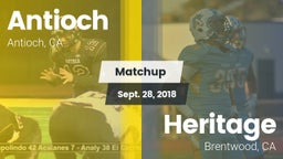 Matchup: Antioch  vs. Heritage  2018