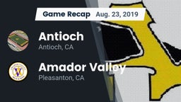 Recap: Antioch  vs. Amador Valley  2019