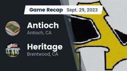 Recap: Antioch  vs. Heritage  2023