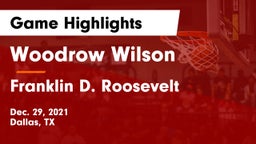 Woodrow Wilson  vs Franklin D. Roosevelt  Game Highlights - Dec. 29, 2021
