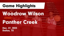 Woodrow Wilson  vs Panther Creek  Game Highlights - Dec. 27, 2023