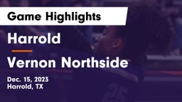Harrold  vs Vernon Northside Game Highlights - Dec. 15, 2023