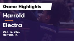 Harrold  vs Electra Game Highlights - Dec. 12, 2023