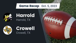 Recap: Harrold  vs. Crowell  2023