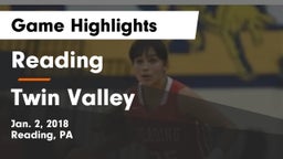 Reading  vs Twin Valley  Game Highlights - Jan. 2, 2018