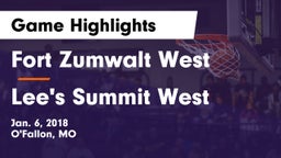 Fort Zumwalt West  vs Lee's Summit West  Game Highlights - Jan. 6, 2018