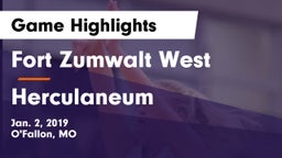 Fort Zumwalt West  vs Herculaneum  Game Highlights - Jan. 2, 2019