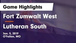 Fort Zumwalt West  vs Lutheran  South Game Highlights - Jan. 5, 2019